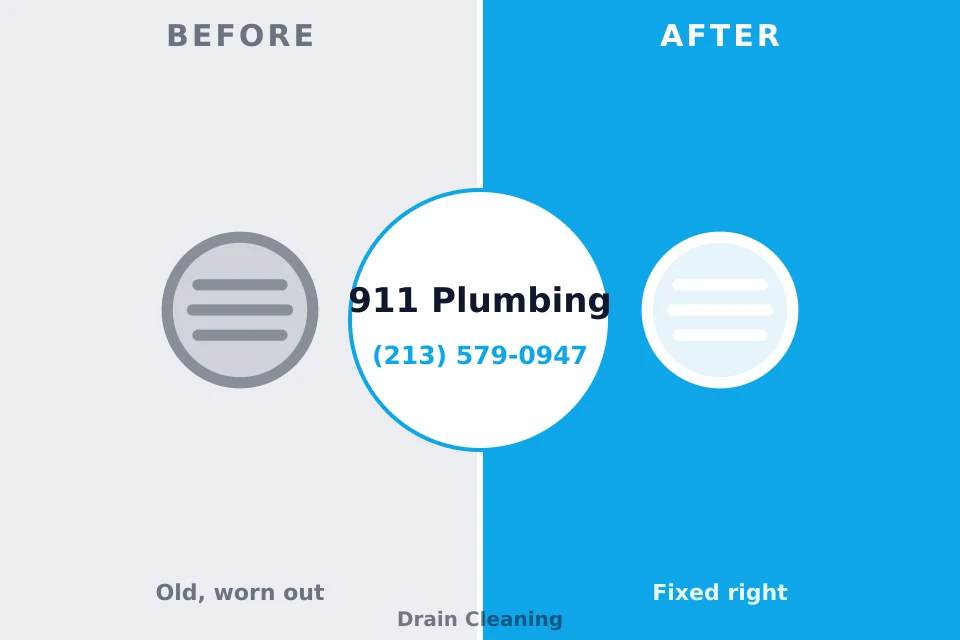 Before and after: plumbing repair West York, PA